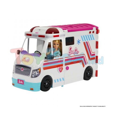 Barbie HKT79 Set de joaca 2în1 “Ambulantă - Clinica Barbie”