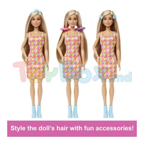 Barbie HKV00 Păpușă Barbie în salonul de coafură