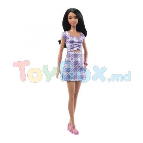 Barbie HPF75 Papusa Fashionista in rochie decupata