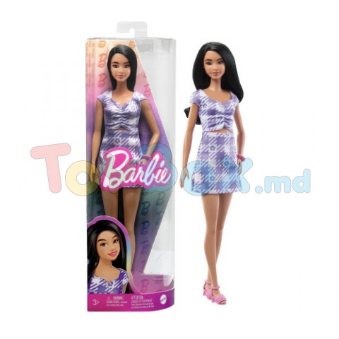 Barbie HPF75 Papusa Fashionista in rochie decupata