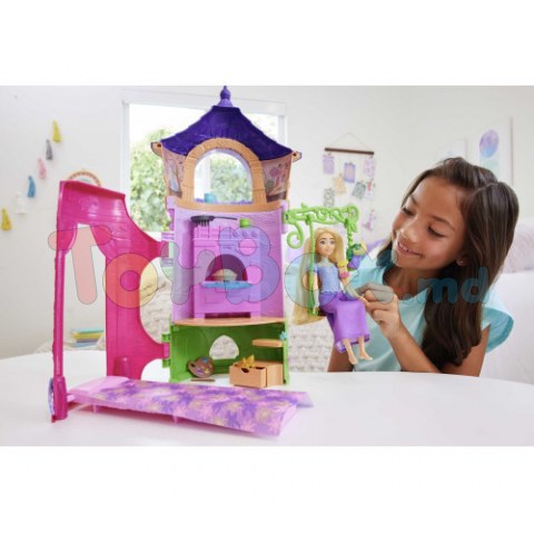 Disney Princess HLW30 Set de joaca cu păpușa “Turnul Rapunzel”