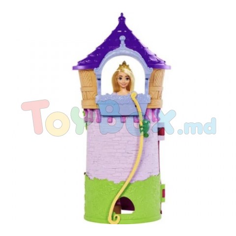 Disney Princess HLW30 Set de joaca cu păpușa “Turnul Rapunzel”