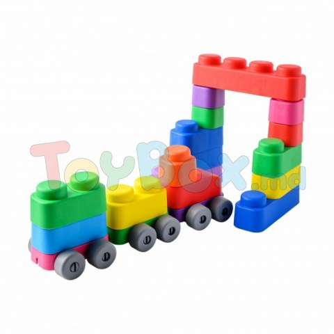 403300 Набор силиконовых мягких блоков 21 блоков + 16 колёс Far Far Land