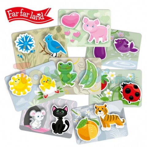 283600 Joc educativ cu velcro Culori Far Far Land