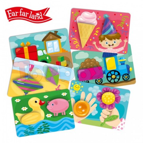 283800 Joc educativ cu velcro Forme Far Far Land