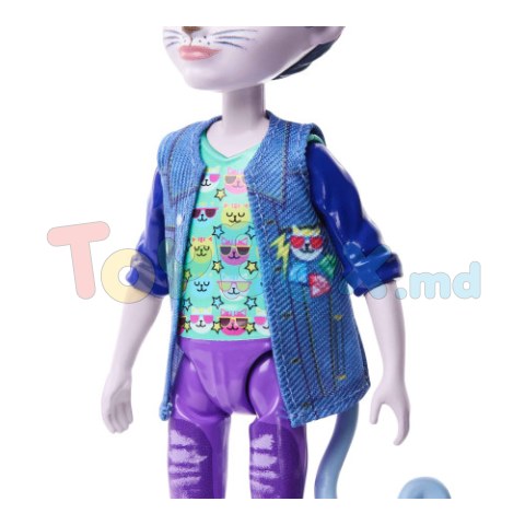 Enchantimals HNT59 Кукла “Котик Коул и питомец Коготь”