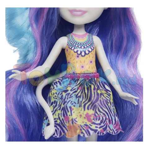Enchantimals HNV28 Set de joacă “Coafuri fascinante Zebra Zemirah”