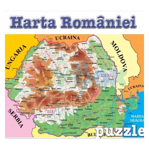 Noriel NOR4674 Пазлы  Карта Румынии 100 деталей.