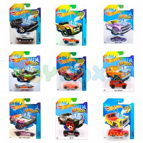 Mattel BHR15 Машинки меняющие цвет. Серия COLOR SHIFTERS в ассортименте Hot Wheels