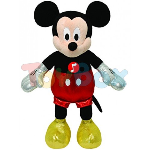 Ty TY41072 Disney Мягкая игрушка Микки 20 см, с  звуковыми эффектами