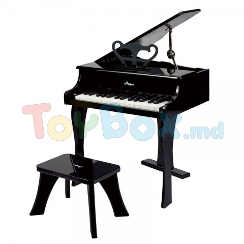 Hape E0320A Фортепиано со стульчиком, черное