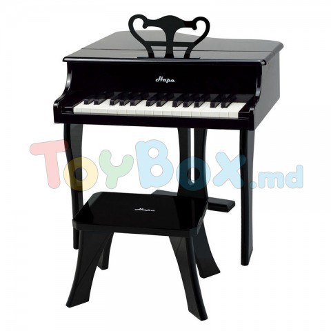 Hape E0320A Фортепиано со стульчиком, черное