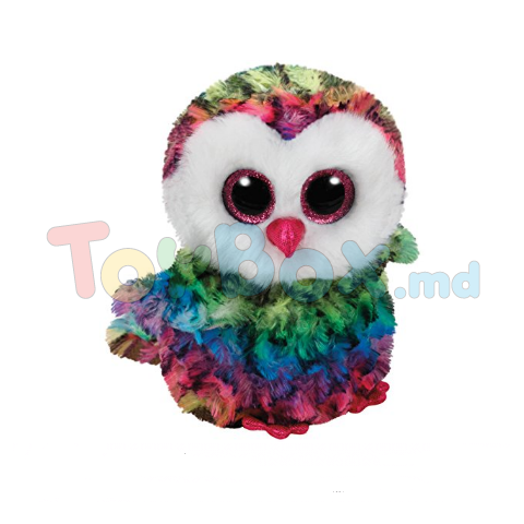 TY TY37221 Mягкая игрушка OWEN - Разноцветная сова, 15 см