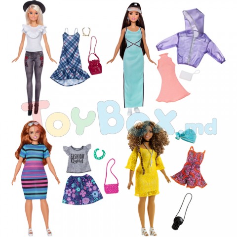 Mattel Barbie FJF67 Кукла Барби Стильные комбинации, 29 см