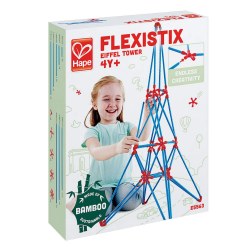 Hape E5563A Jucărie din lemn Flexistix - Set de construcție. Constructor: Turnul lui Eiffel