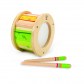 Hape E8167A Деревянная музыкальная игрушка - Маленький барабан