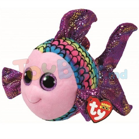 TY TY37150 Мягкая игрушка Многоцветная рыбка FLIPPY 24 см