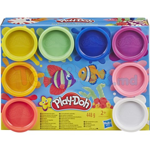 Hasbro Play Doh E5044 Игровой набор пластилина 8 цветов Радуга