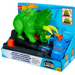 Mattel Hot Wheels GBF97 Set de joaca  Pista Smashin Triceratops